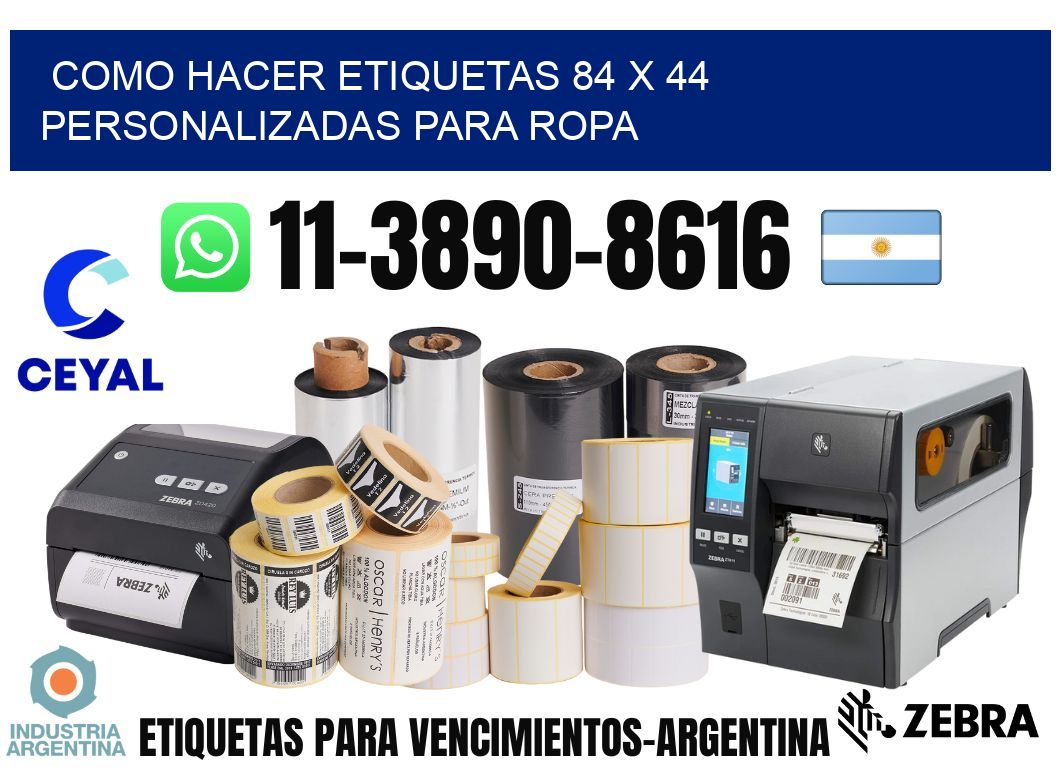como hacer etiquetas 84 x 44 personalizadas para ropa
