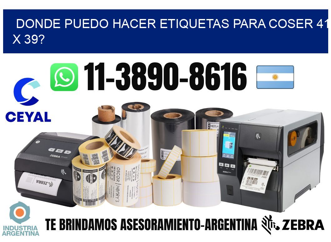 donde puedo hacer etiquetas para coser 41 x 39?