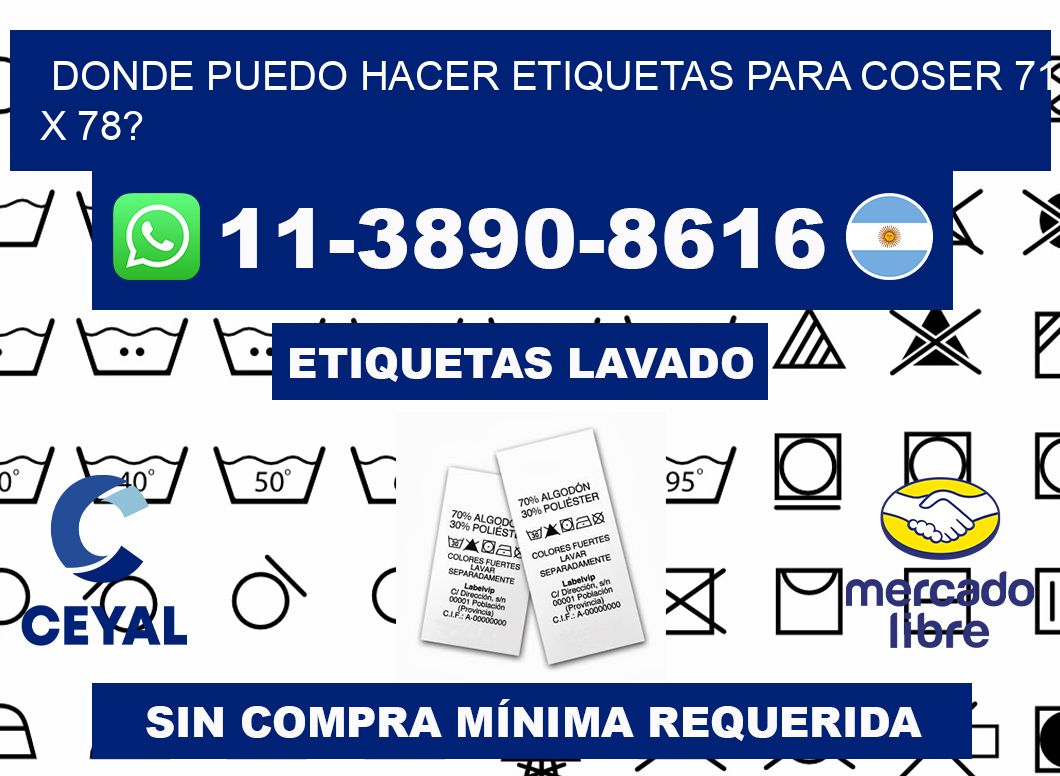 donde puedo hacer etiquetas para coser 71 x 78?