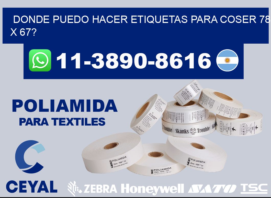 donde puedo hacer etiquetas para coser 78 x 67?