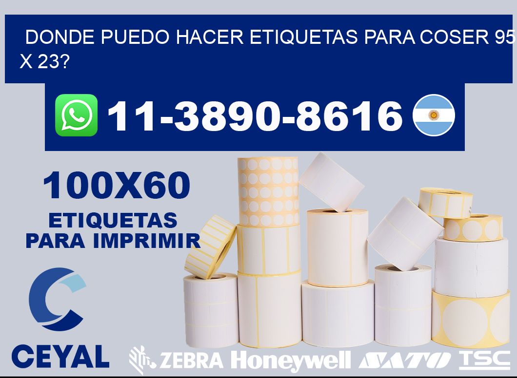 donde puedo hacer etiquetas para coser 95 x 23?