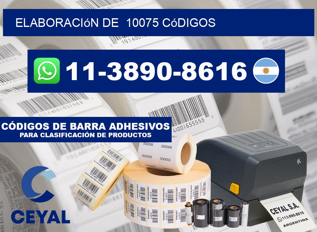 elaboración de 10075 códigos