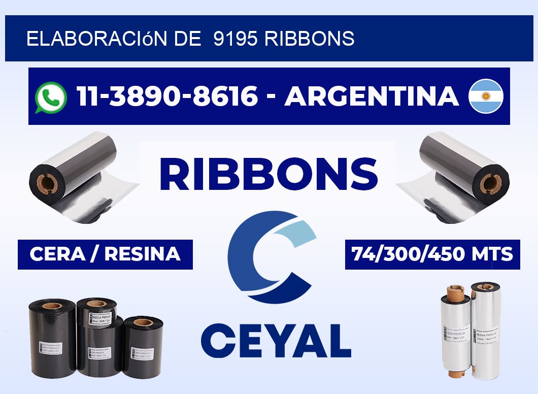 elaboración de  9195 ribbons