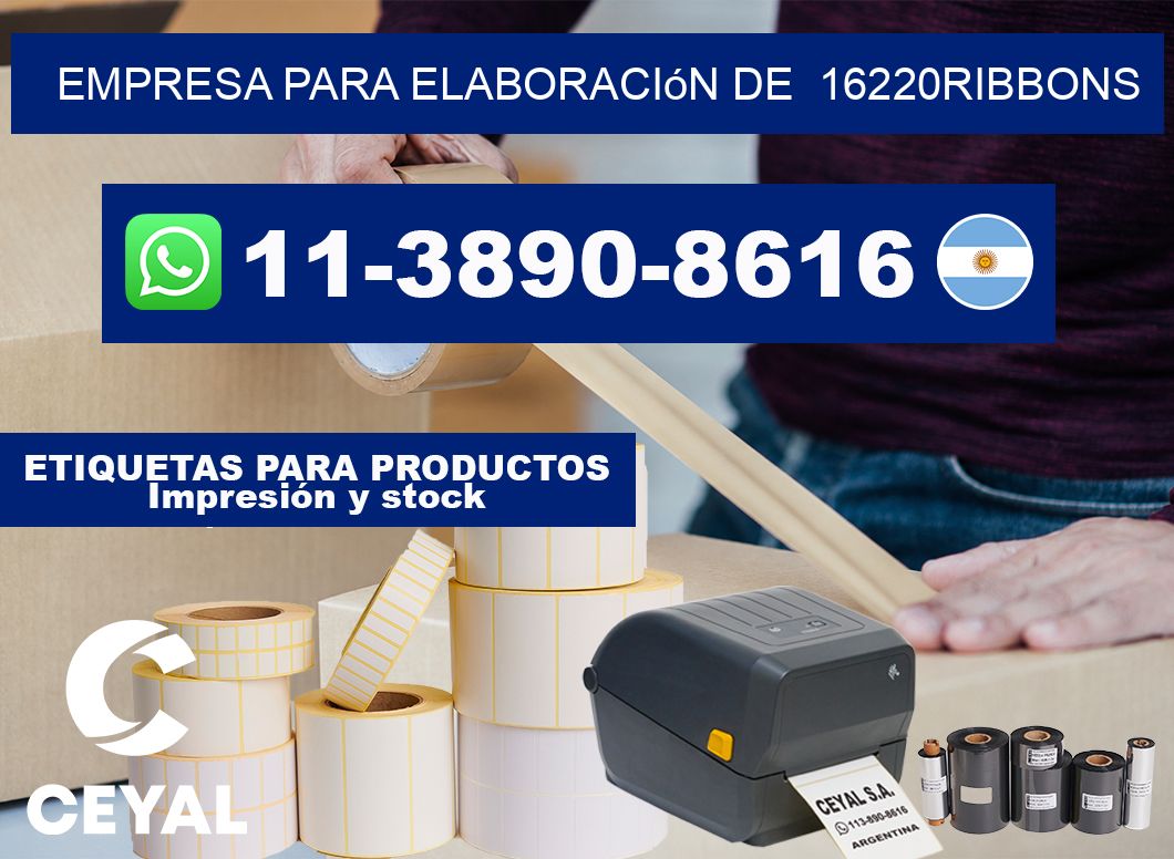 empresa para elaboración de  16220ribbons