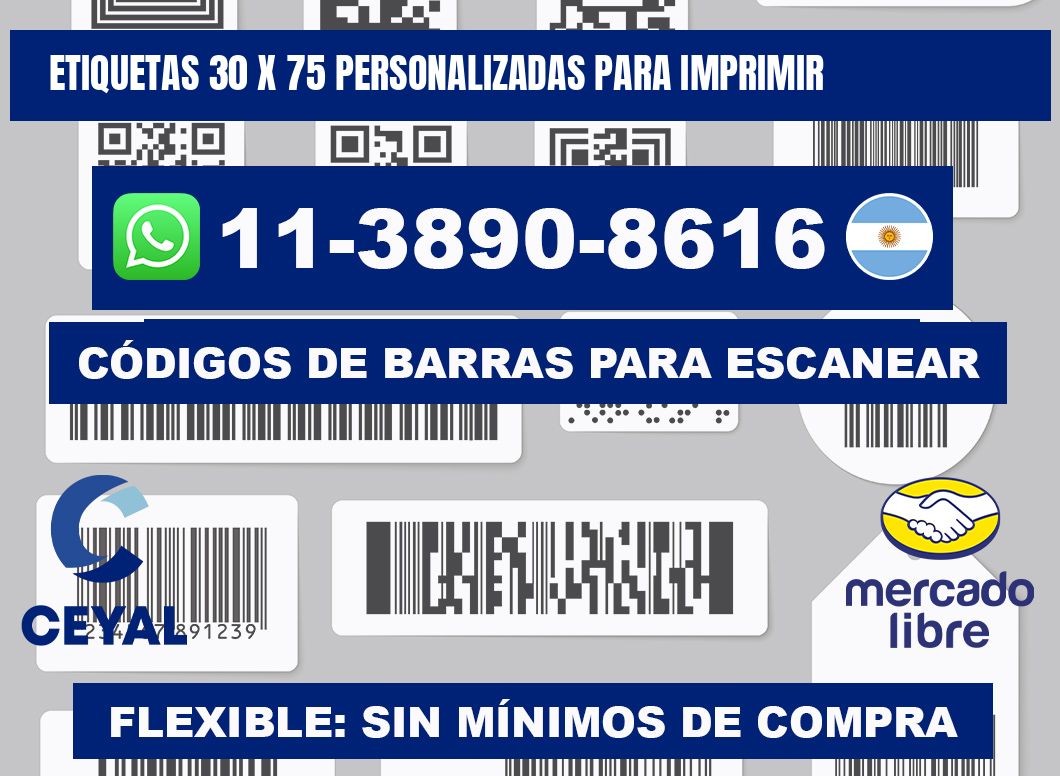 etiquetas 30 x 75 personalizadas para imprimir