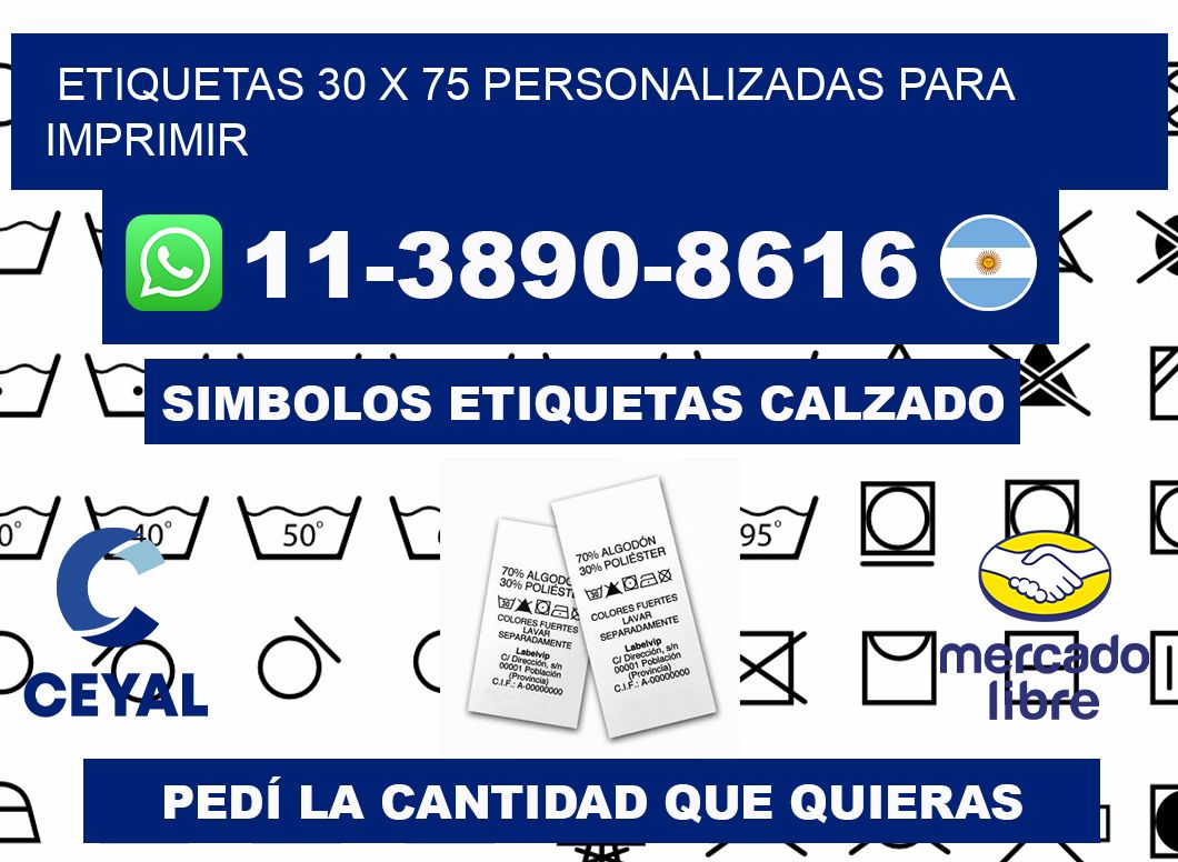 etiquetas 30 x 75 personalizadas para imprimir