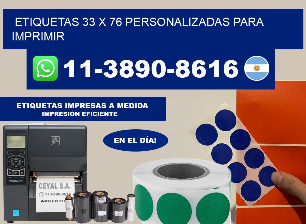 etiquetas 33 x 76 personalizadas para imprimir