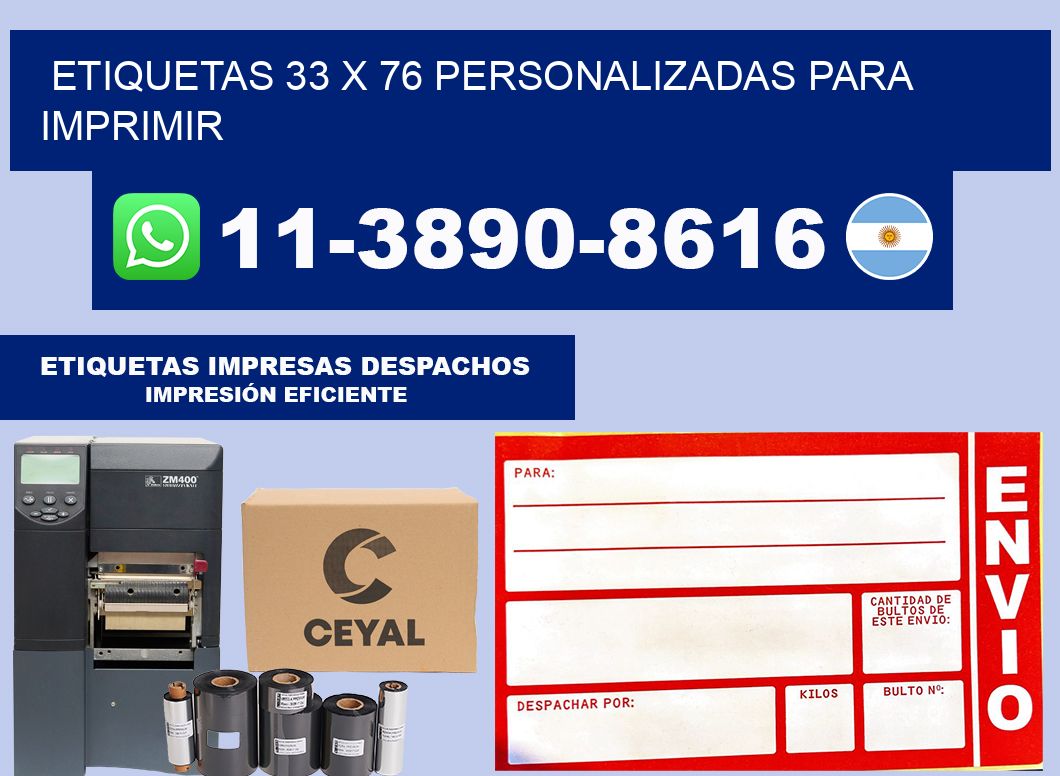 etiquetas 33 x 76 personalizadas para imprimir