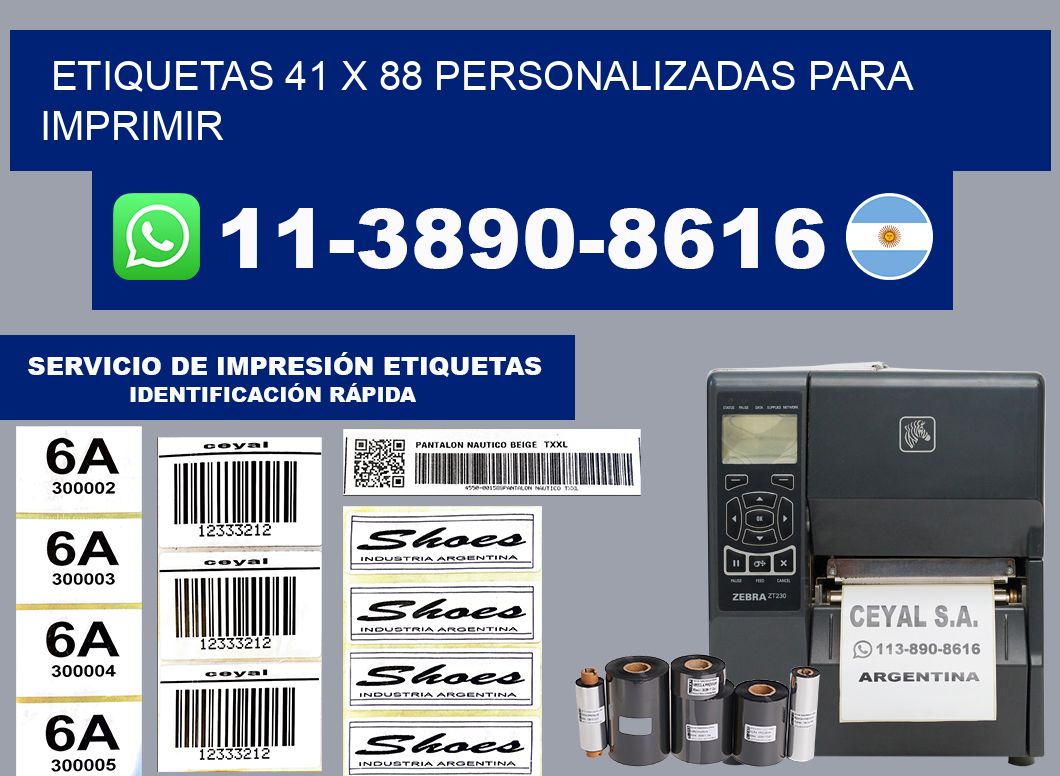 etiquetas 41 x 88 personalizadas para imprimir
