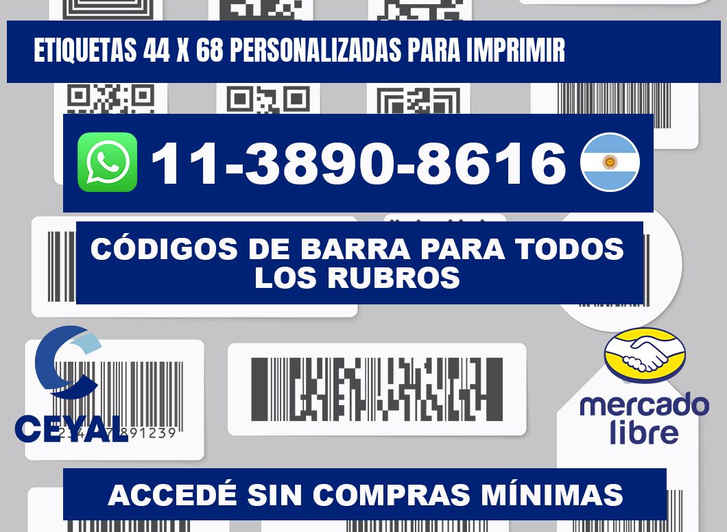 etiquetas 44 x 68 personalizadas para imprimir