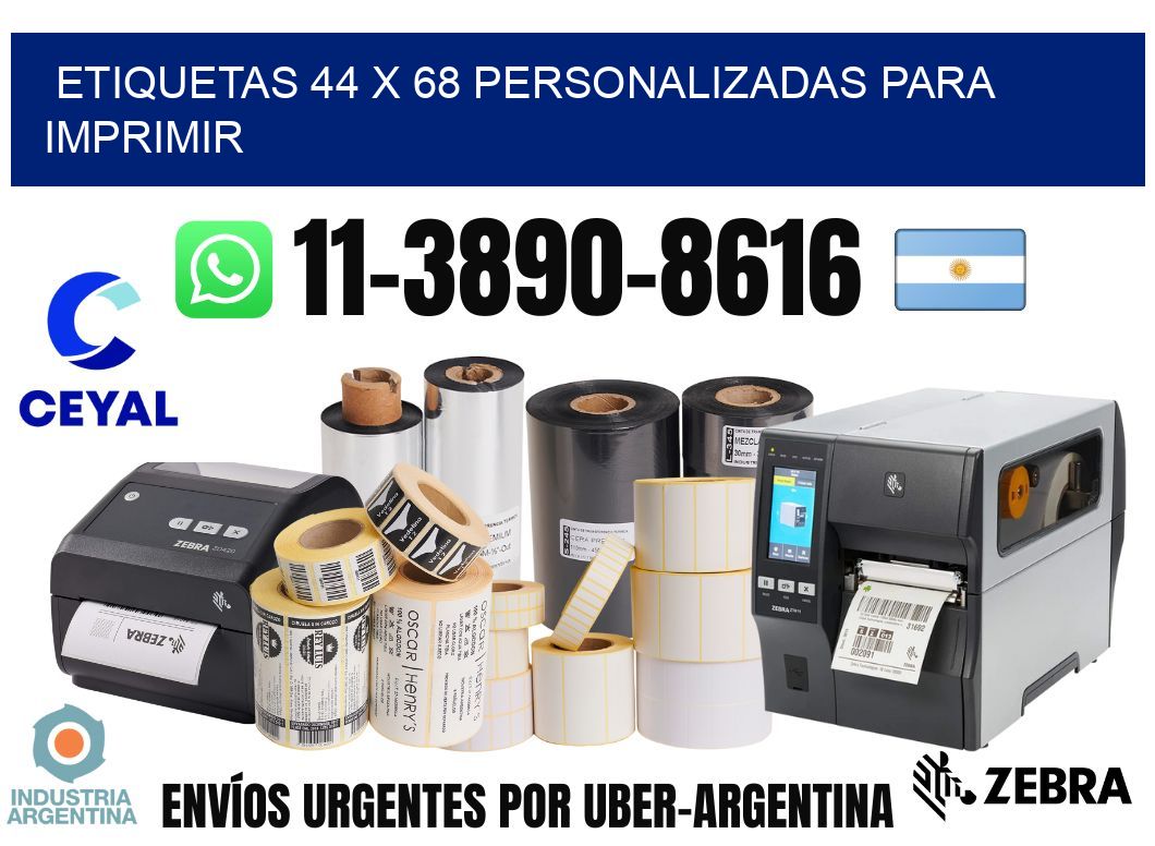 etiquetas 44 x 68 personalizadas para imprimir