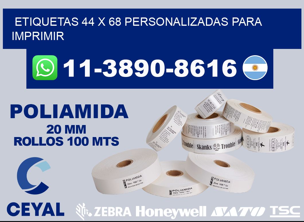 etiquetas 44 x 68 personalizadas para imprimir