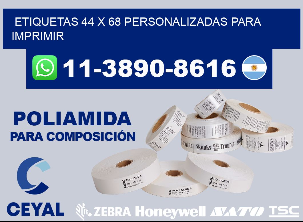 etiquetas 44 x 68 personalizadas para imprimir