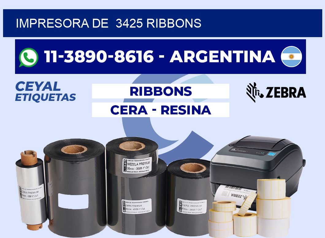 impresora de  3425 ribbons