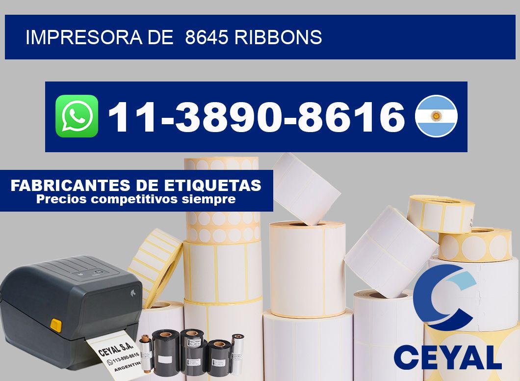 impresora de  8645 ribbons