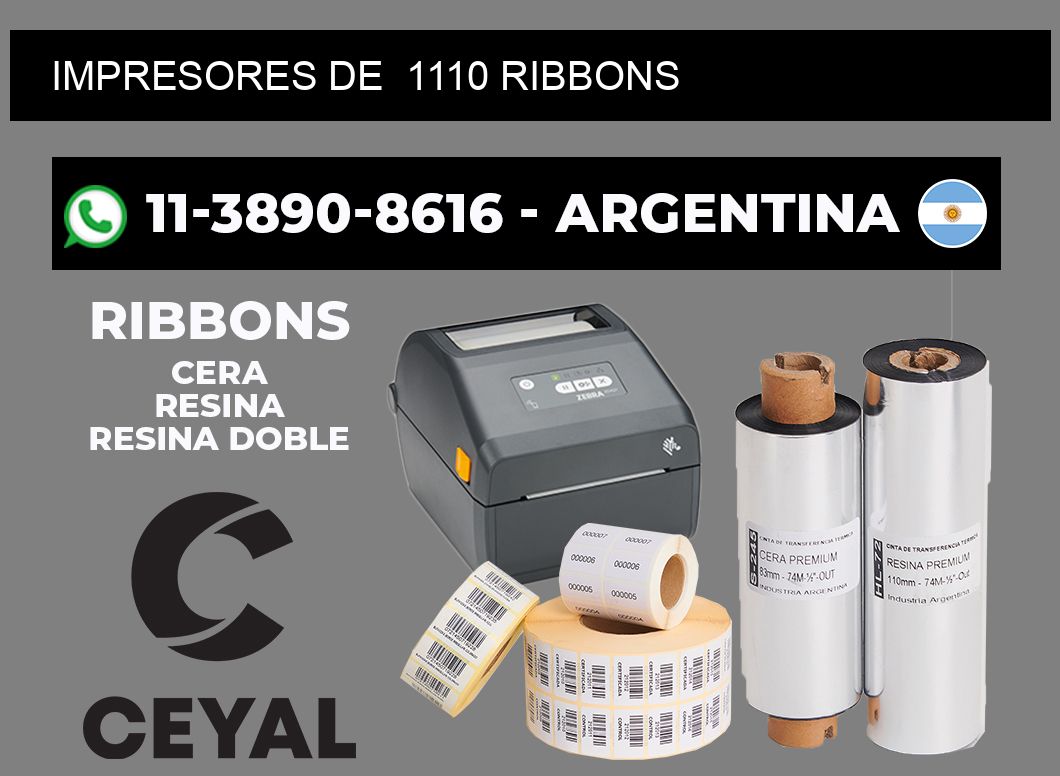 impresores de  1110 ribbons