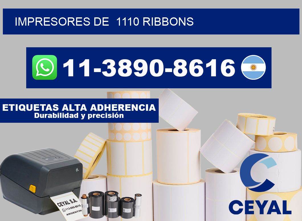 impresores de  1110 ribbons