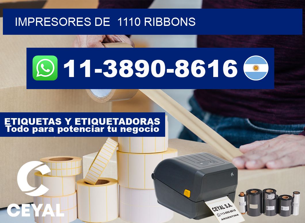 impresores de  1110 ribbons