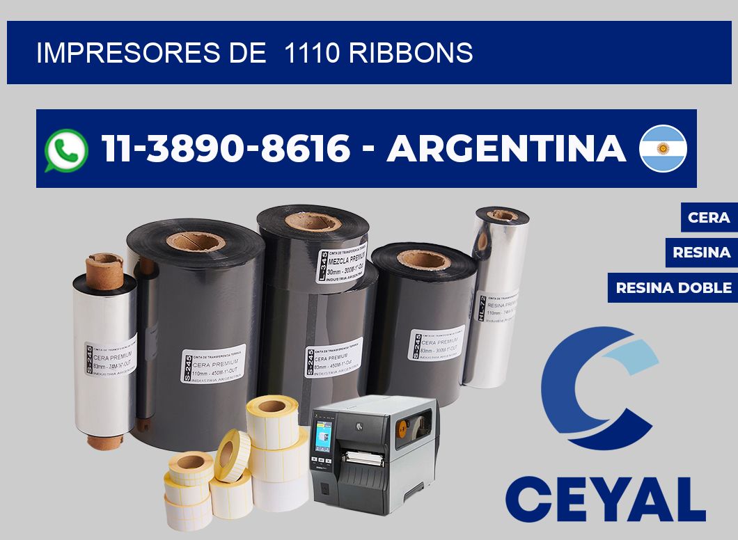 impresores de  1110 ribbons