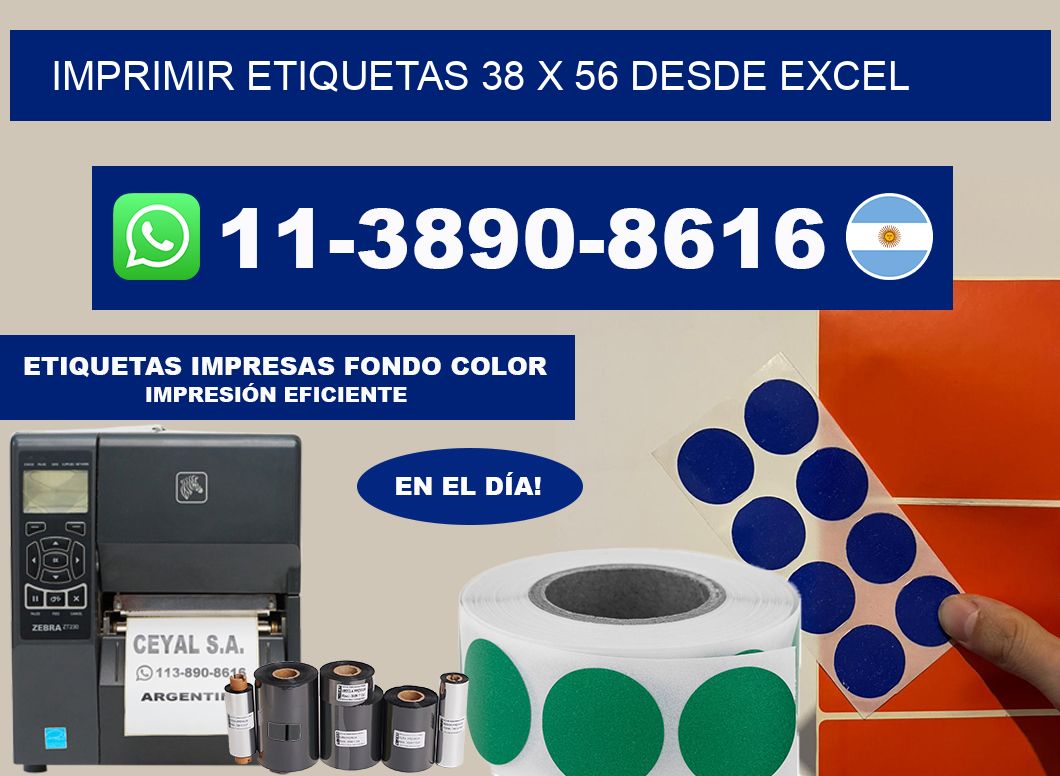 imprimir etiquetas 38 x 56 desde excel