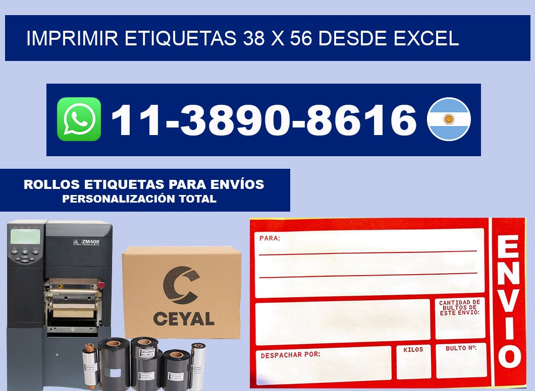 imprimir etiquetas 38 x 56 desde excel