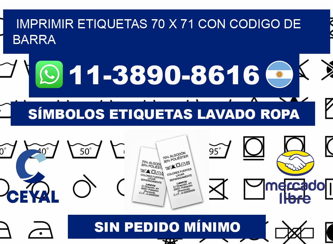 imprimir etiquetas 70 x 71 con codigo de barra