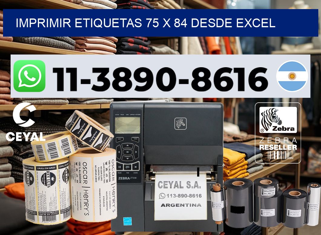 imprimir etiquetas 75 x 84 desde excel