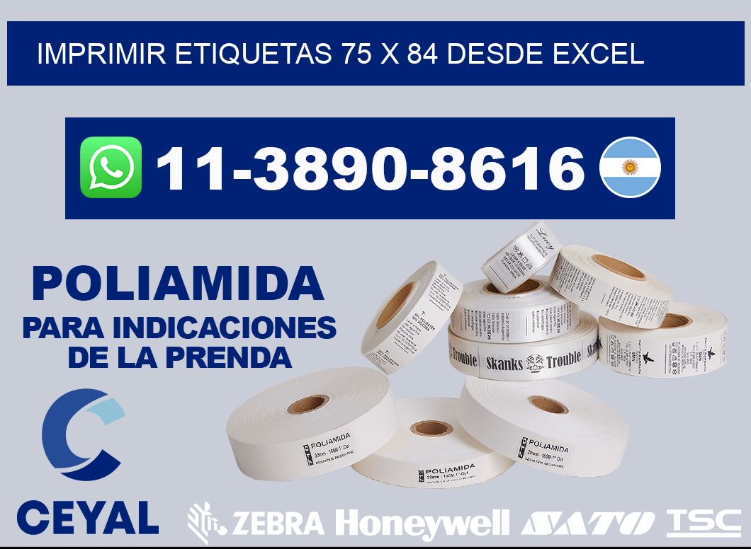 imprimir etiquetas 75 x 84 desde excel