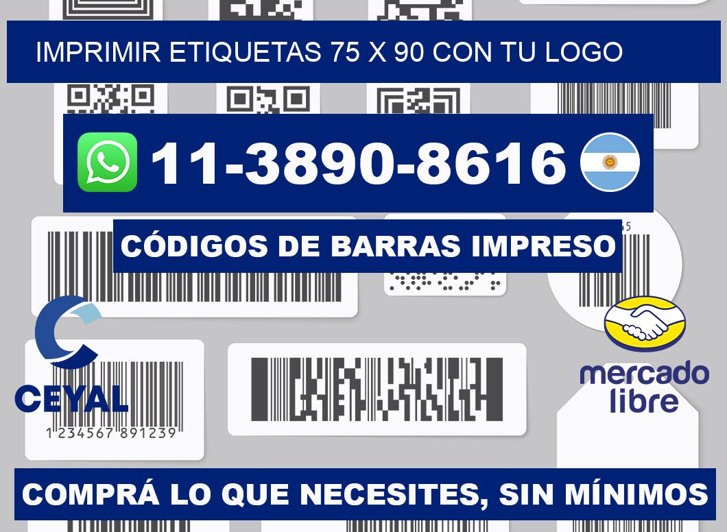 imprimir etiquetas 75 x 90 con tu logo