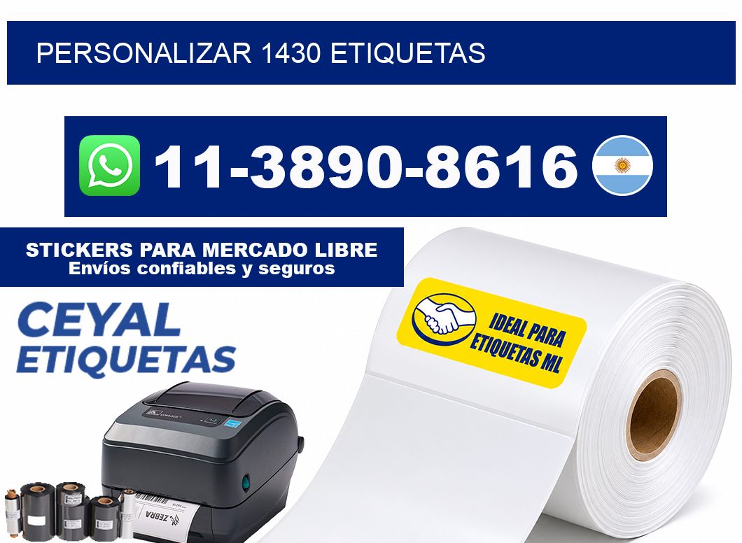 personalizar 1430 etiquetas