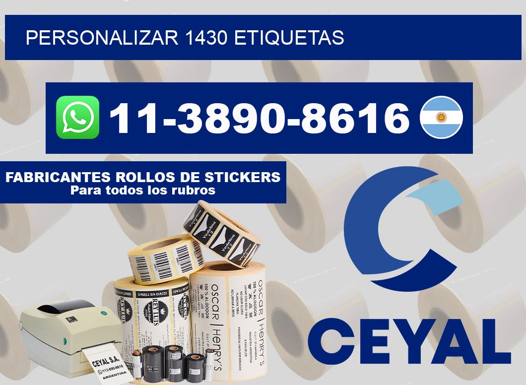 personalizar 1430 etiquetas