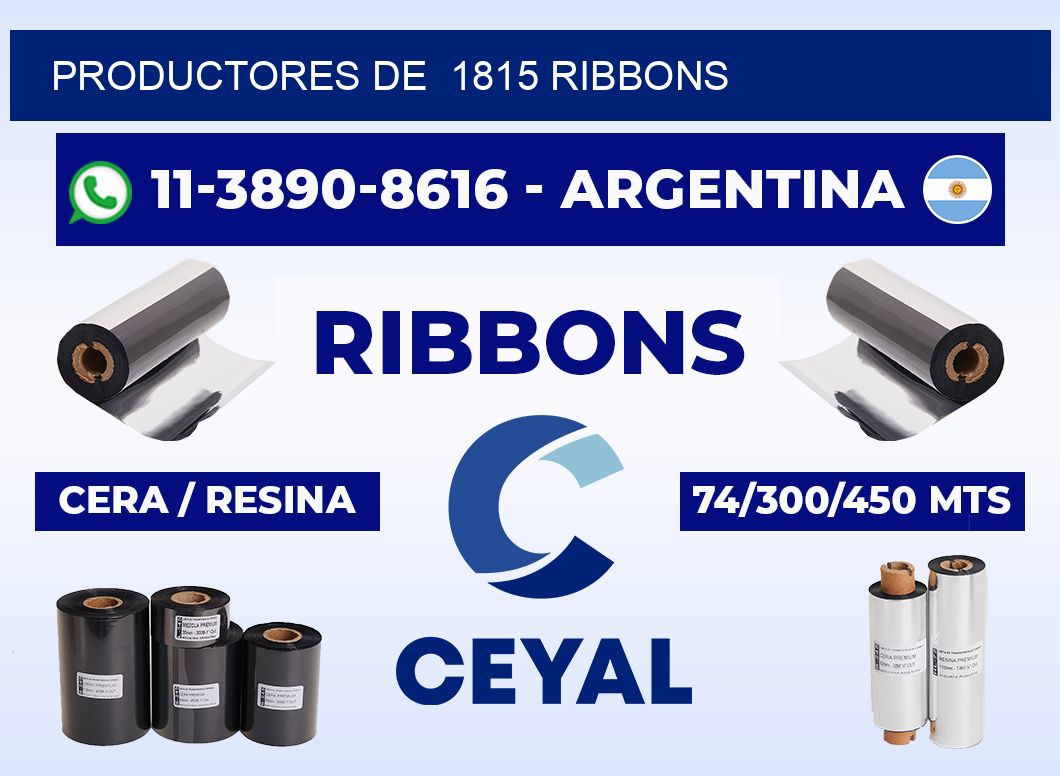 productores de  1815 ribbons