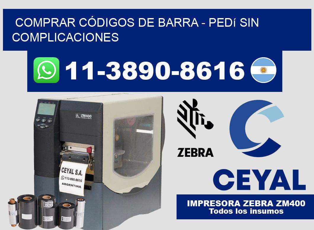 COMPRAR CÓDIGOS DE BARRA - Pedí sin complicaciones