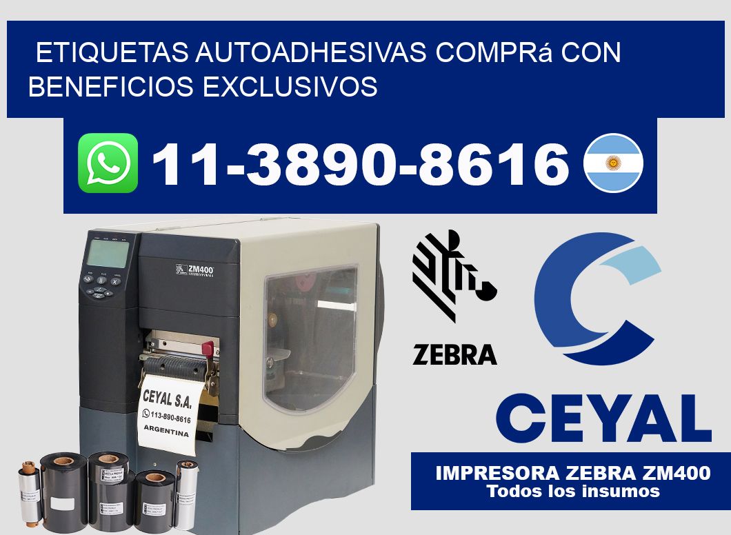 ETIQUETAS AUTOADHESIVAS Comprá con beneficios exclusivos