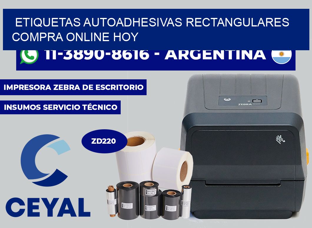 ETIQUETAS AUTOADHESIVAS RECTANGULARES Compra online hoy