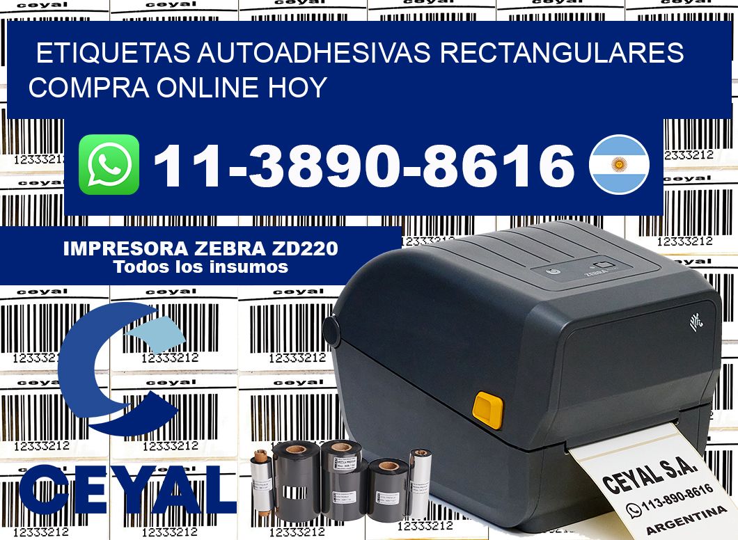 ETIQUETAS AUTOADHESIVAS RECTANGULARES Compra online hoy