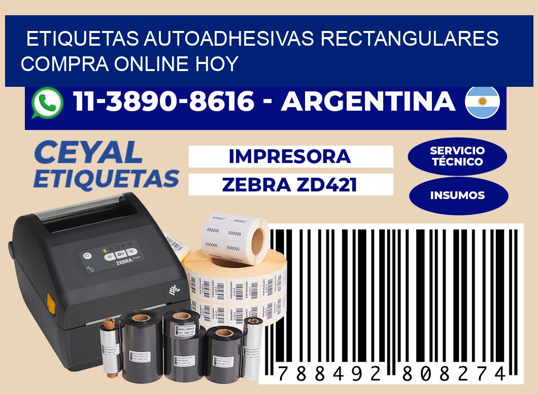 ETIQUETAS AUTOADHESIVAS RECTANGULARES Compra online hoy