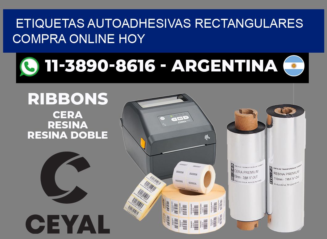 ETIQUETAS AUTOADHESIVAS RECTANGULARES Compra online hoy