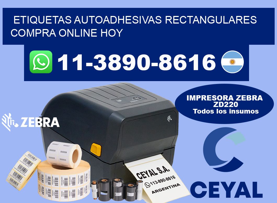 ETIQUETAS AUTOADHESIVAS RECTANGULARES Compra online hoy