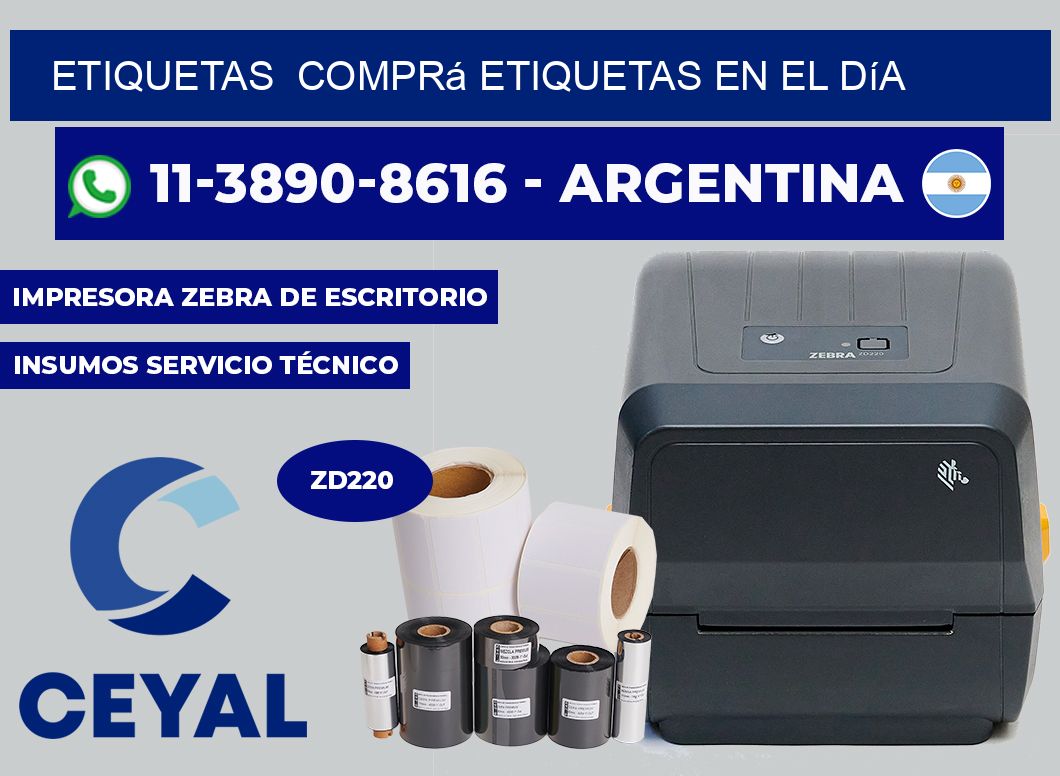 ETIQUETAS  Comprá etiquetas en el día