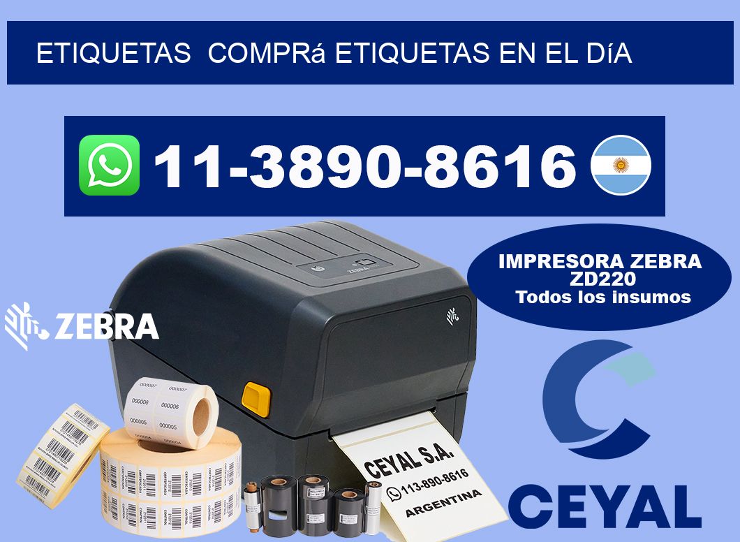 ETIQUETAS  Comprá etiquetas en el día