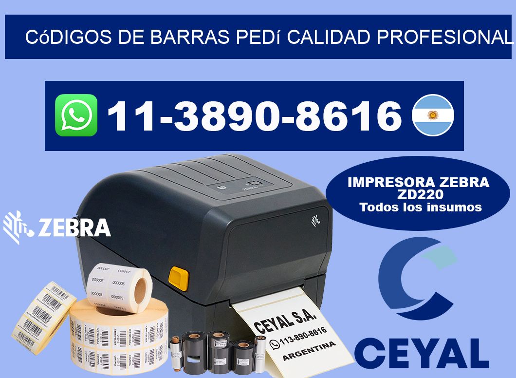 códigos de barras Pedí calidad profesional