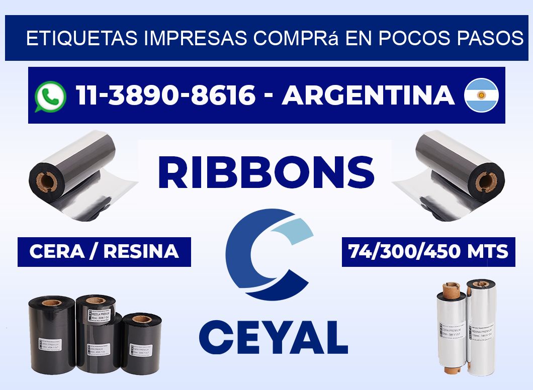 etiquetas impresas Comprá en pocos pasos