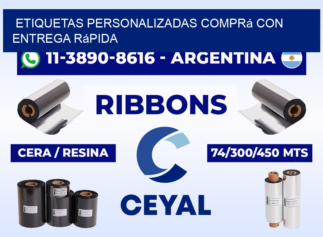 etiquetas personalizadas Comprá con entrega rápida