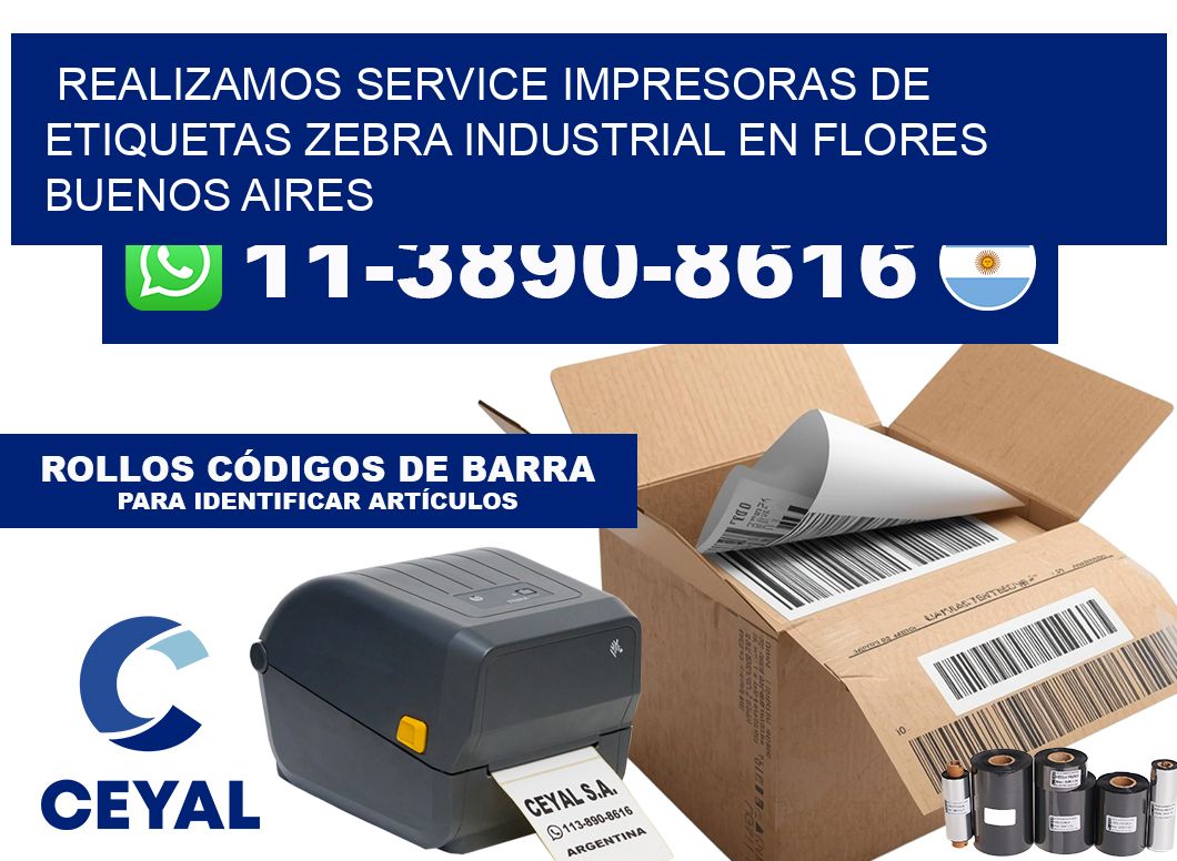 realizamos service Impresoras de Etiquetas zebra industrial en Flores  Buenos Aires