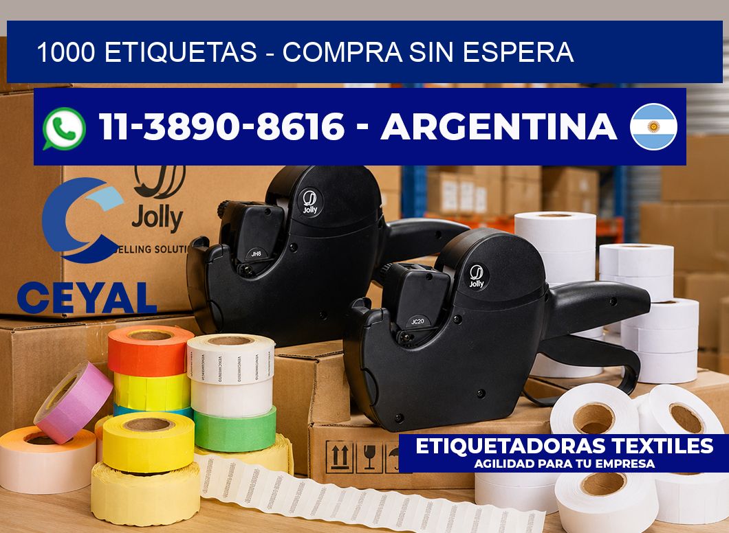 1000 ETIQUETAS - Compra sin espera
