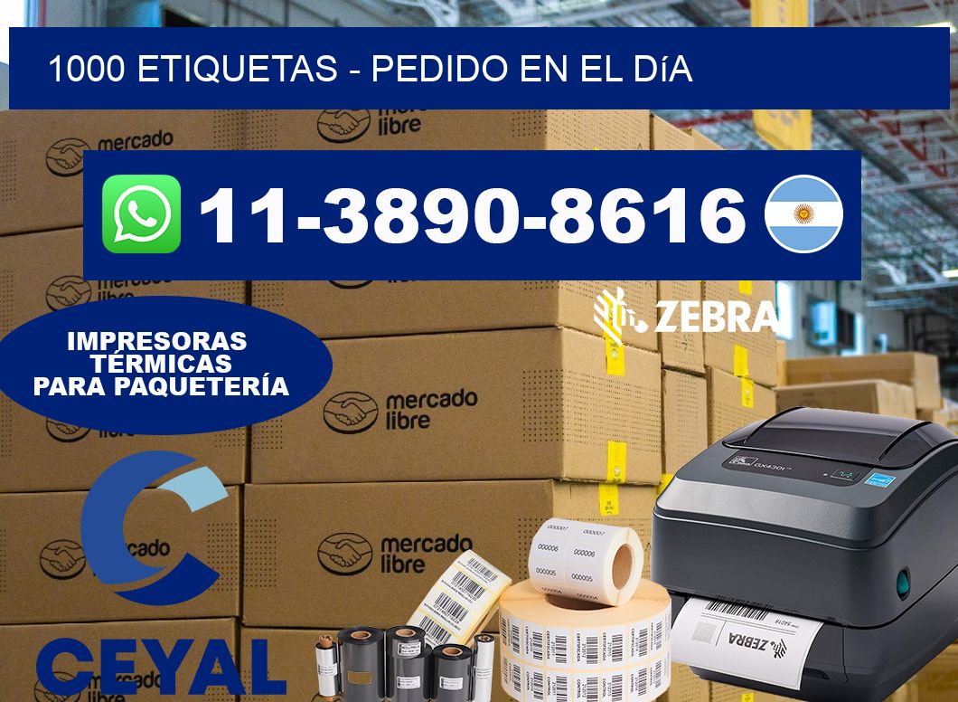1000 ETIQUETAS - Pedido en el día