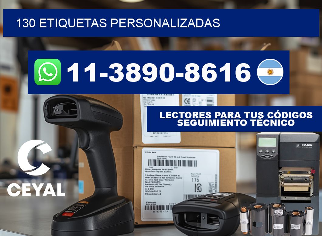 130 ETIQUETAS PERSONALIZADAS