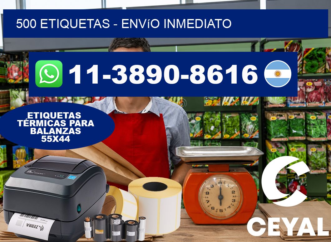 500 ETIQUETAS – Envío inmediato