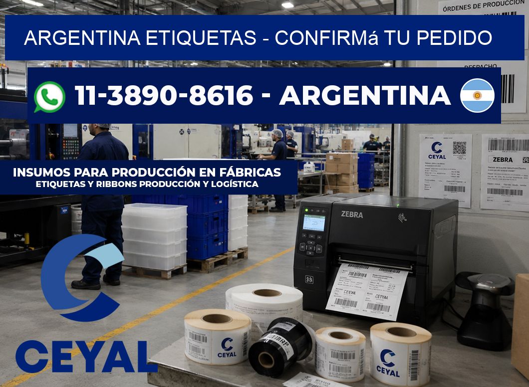 ARGENTINA ETIQUETAS - Confirmá tu pedido